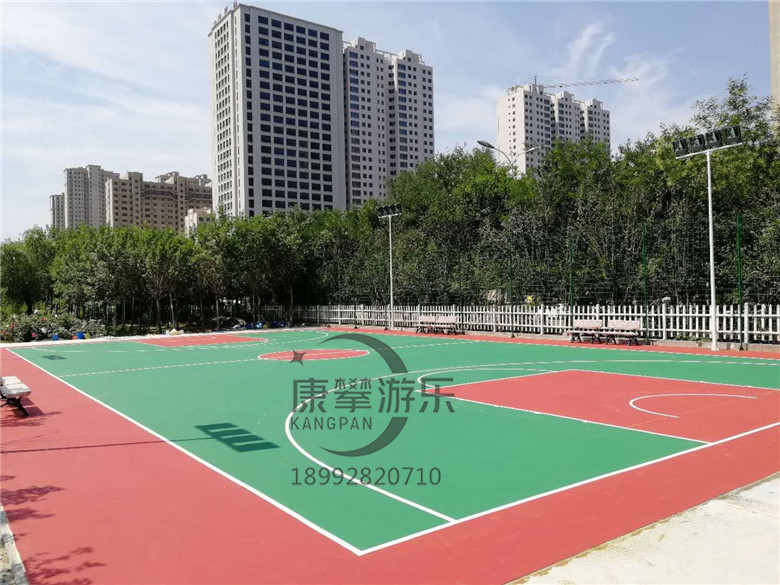 硅PU籃球場(chǎng)施工
