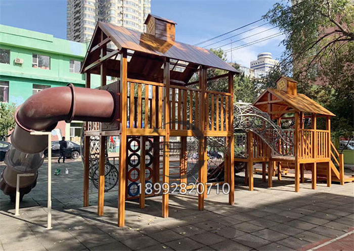 幼兒園木質(zhì)滑梯 幼兒園木質(zhì)滑梯