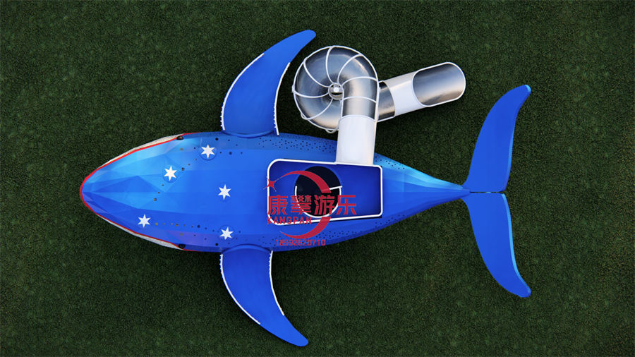 非標(biāo)定制鯨魚造型不銹鋼滑梯 非標(biāo)定制鯨魚造型不銹鋼滑梯