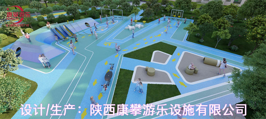 西安灞橋區(qū)小區(qū)兒童游樂設(shè)施效果圖