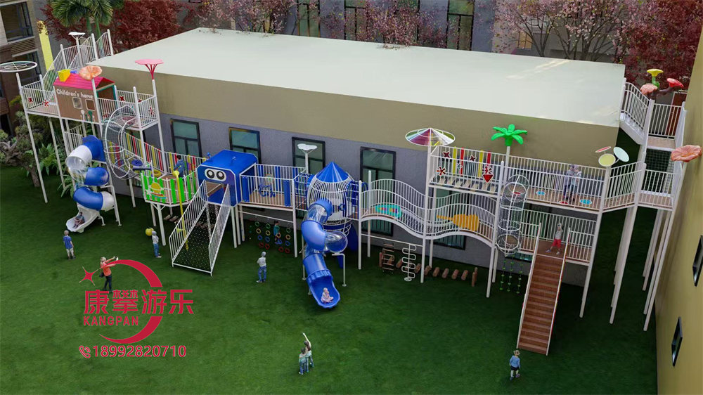 幼兒園戶外機(jī)器人造型兒童廊架